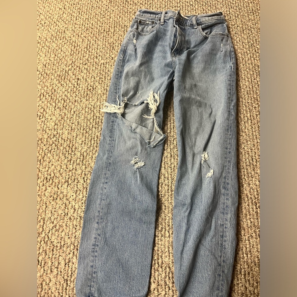 Abercrombie 90s straight Ultra High raise size 27/4SHORT